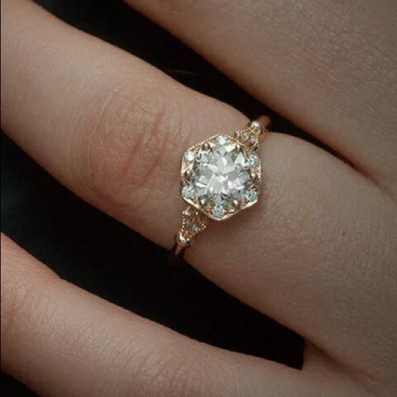 White Sapphire & Rose Gold Filled - Picture 5 of 5